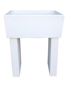 Pilozza Calcestruzzo Cemento Piedi Serie Ostuni 75 x 55 x H 30 cm Con Piedi 