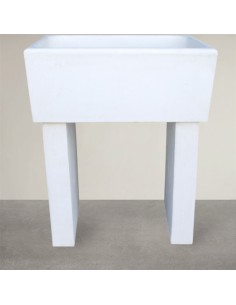 Pilozza Calcestruzzo Cemento Piedi Serie Ostuni 75 x 55 x H 30 cm Con Piedi  2
