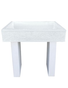 Pilozza Serie Grecale Cemento Calcestruzzo L.70 x P.35 x H.16 Cm Con Piedi