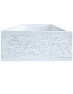 Pilozza Serie Grecale Cemento Calcestruzzo L.70 x P.35 x H.16 Cm Con Piedi 2