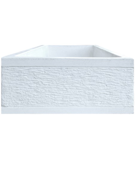 Pilozza Serie Grecale Cemento Calcestruzzo L.70 x P.35 x H.16 Cm Con Piedi