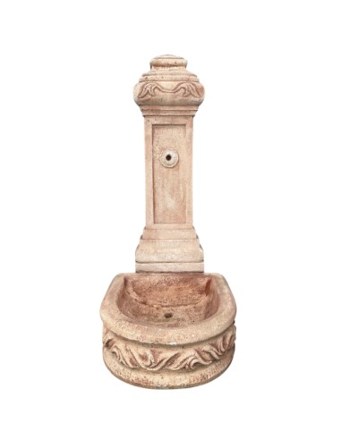 Fontana Calcestruzzo Cemento Senza Rubinetto 51x62xH.120cm Modello Spagnola  