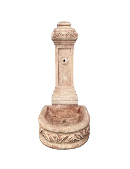 Fontana Calcestruzzo Cemento Senza Rubinetto 51x62xH.120cm Modello Spagnola  