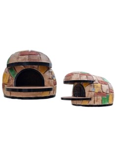 Forno Legna Artigianale Linea Rustico Rivestimento Mosaico Alta Resistenza 2