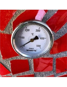 Forno Legna Artigianale Linea Unique Rivestimento Mosaico Rosso Alta Resistenza 2