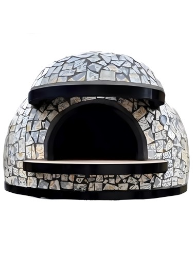 Forno Legna Artigianale Linea Vietri Rivestimento Mosaico Resistente 