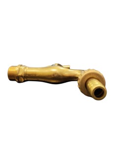 Rubinetto Portagomma Ottone Lucido 1/2 Pollice Erogazione Giardino Esterno 2