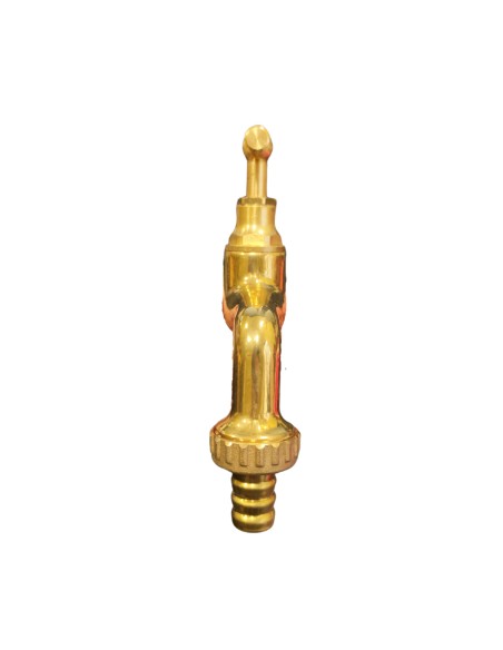 Rubinetto Portagomma Ottone Lucido 1/2 Pollice Erogazione Giardino Esterno