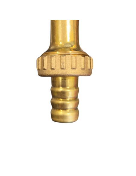 Rubinetto Portagomma Ottone Lucido 1/2 Pollice Erogazione Giardino Esterno