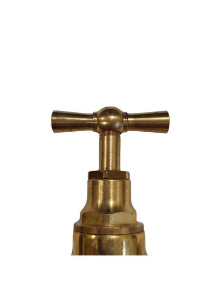 Rubinetto Portagomma Ottone Lucido 1/2 Pollice Erogazione Giardino Esterno