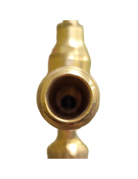 Rubinetto Portagomma Ottone Lucido 1/2 Pollice Erogazione Giardino Esterno