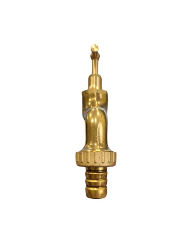 Rubinetto Portagomma Ottone Lucido 3/4 Pollice Erogazione Giardino Esterno