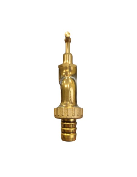 Rubinetto Portagomma Ottone Lucido 3/4 Pollice Erogazione Giardino Esterno