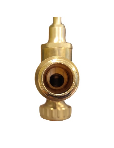 Rubinetto Portagomma Ottone Lucido 3/4 Pollice Erogazione Giardino Esterno