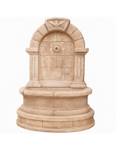 Fontana Spagnola Decorativa Modello Terra H120xL80xP45 Cemento Effetto Pietra