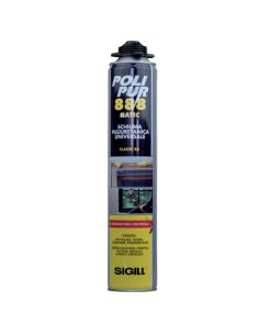 Schiuma Poliuretanica Per Pistola Polipur 888 Isolamento 750 ML SIGILL 