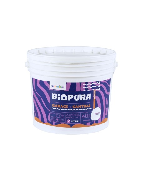Pittura Murale Traspirante Interni Garage Cantina Linea BIOPURA Cromika