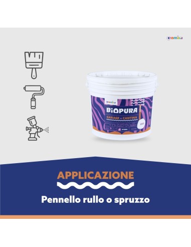 Pittura Murale Traspirante Interni Garage Cantina Linea BIOPURA Cromika