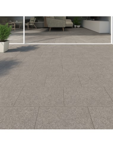 Piastrella Gres Porcellanato Rettificata Quarz Antracite R10 30x60 cm 0,18m² 