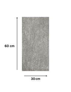 Piastrella Gres Porcellanato Rettificata Quarz Antracite R10 30x60 cm 2