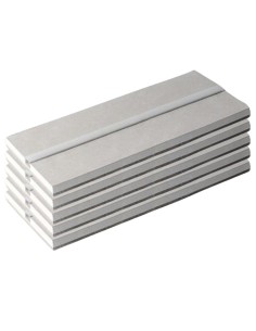Semilavorato Cartongesso Fibra Alluminio Led 14,5x200 cm 5 Pezzi 10 m Lineari