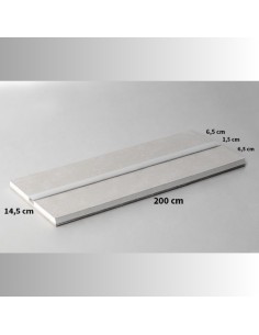 Semilavorato Cartongesso Fibra Alluminio Led 14,5x200 cm 10 Pezzi 20 m Lineari 2