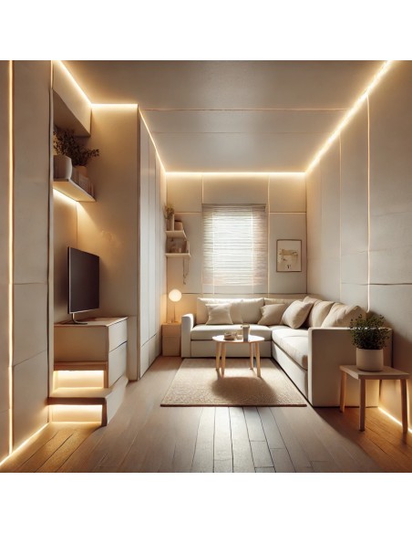 Semilavorato Cartongesso Fibra Alluminio Led 14,5x200 cm 15 Pezzi 30 m Lineari