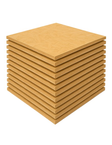 Set Pannelli OSB Fibra Legno Truciolato Sp. 9 mm Multistrato 125x125 cm 12 Pezzi