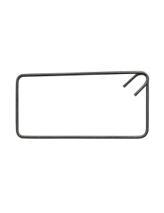 Staffa Chiusa Antisismica Armatura Ferro 20 x 50 cm Strutture Cemento 1 Pezzo