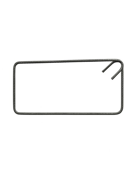 Staffa Chiusa Antisismica Armatura Ferro 20 x 50 cm Strutture Cemento 1 Pezzo