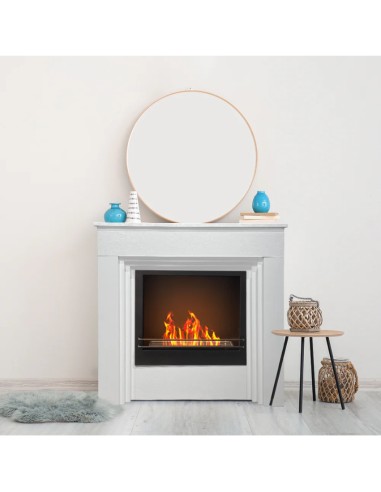 Camino A Bioetanolo Biocamino Bellini In Legno Bianco Design Made In Italy