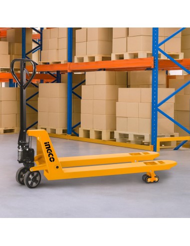 Transpallet Ingco Carico Max 2,5T Forche 550 x 1150 mm Colore Giallo Logistica