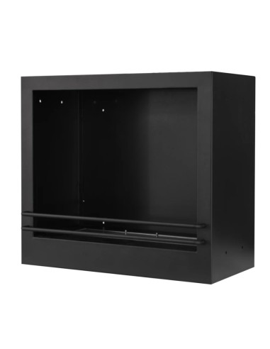 Camino A Bioetanolo Bellini Elegante Legno Effetto Marmo Nero Design Made In Italy