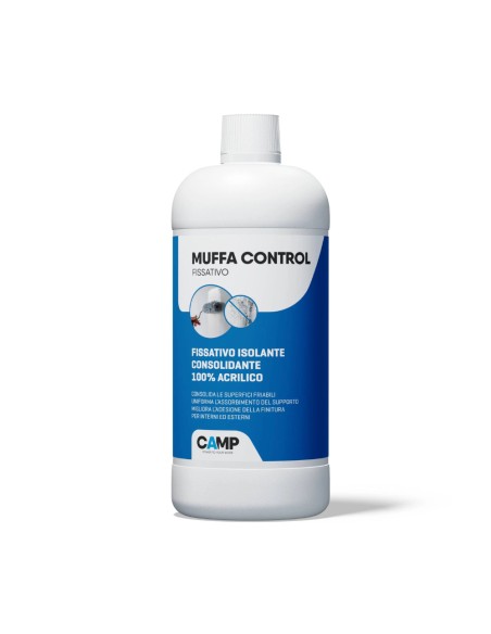 CAMP MUFFA CONTROL Fissativo Isolante Acrilico Antimuffa 1 Litro