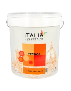 Tecnos Idropittura Bianca Con Farina di Quarzo Acrilica Idrorepellente, Esterni
