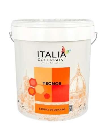 Tecnos Idropittura Bianca Con Farina di Quarzo Acrilica Idrorepellente, Esterni