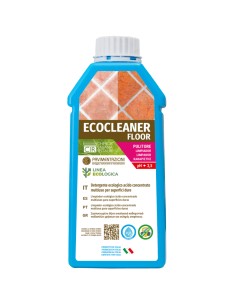 Detergente Ecologico Sporco Ostinato Residui Posa Superfici Dure ECOCLEANER FLOOR