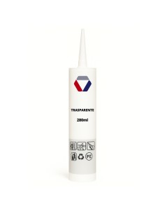Silicone Universale Acetico Trasparente Impermeabile Antimuffa 280 ml 2