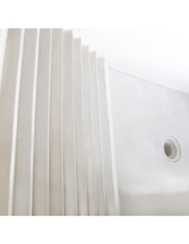 Pilozza Lavatoio Ostuni Bianco 84 x 50 x H.28 cm Con Piedi 10 x 40 x H 60 cm