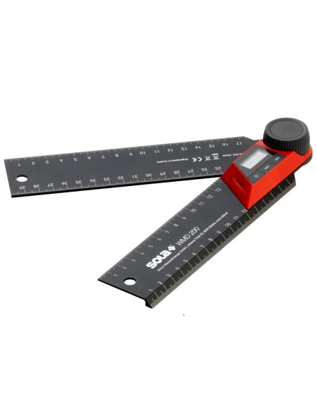 Goniometro Digitale WMD 200 Alta Precisione ±0.30° Display LCD Scala mm cm