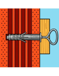 Tassello SB 12/L3 Occhiolo Chiuso Fissaggio Universale Espansione Ø12 mm 50 Pezzi 2