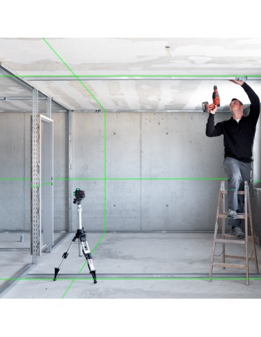  Laser Autolivellante Professionale PLANO 3D GREEN Linee 360 Visibilità Elevata