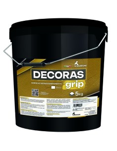 Adesivo Monocomponente Base Acqua Decoras Grip Pareti Pavimenti Secchio 5 Kg
