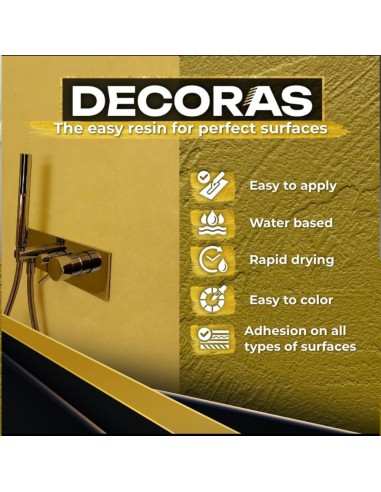 Adesivo Monocomponente Base Acqua Decoras Grip Pareti Pavimenti Secchio 5 Kg
