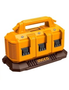 Caricabatterie Portatile 20V 4AH 6 Porte Ricarica Rapida Sicura Elettroutensili