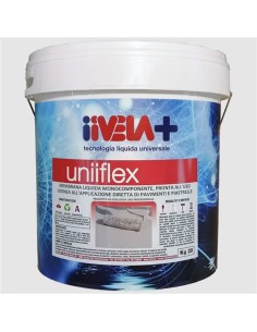 Guaina Liquida Uniiflex Piastrellabile Impermeabilizzante Pronta all'uso Bianca
