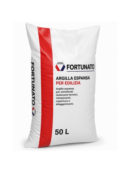 Argilla Espansa Per Edilizia 8-20 mm Isolante Ecologica 50 L 