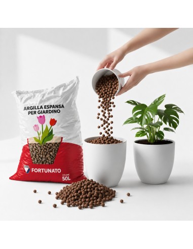 Argilla Espansa Leggera Per Piante 50 L 8-20 mm Pezzi 10