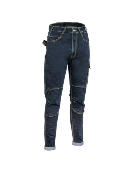 Pantalone Da Lavoro 4 Tasche Elasticizzato Resistente Cotone Quarteira 