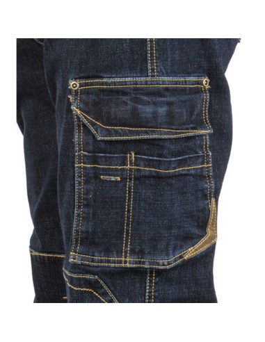 Pantalone Da Lavoro 4 Tasche Elasticizzato Resistente Cotone Quarteira 